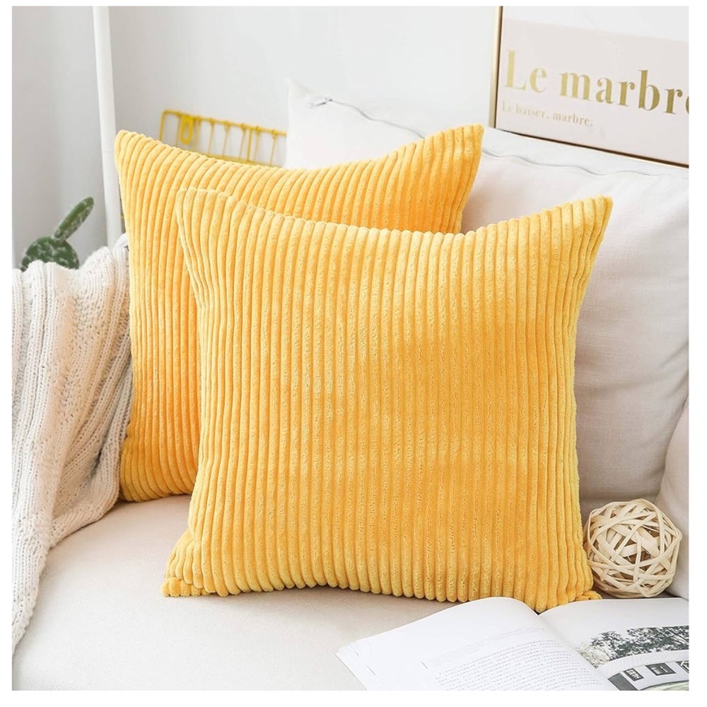 Pillow Shams Square 22" Corduroy